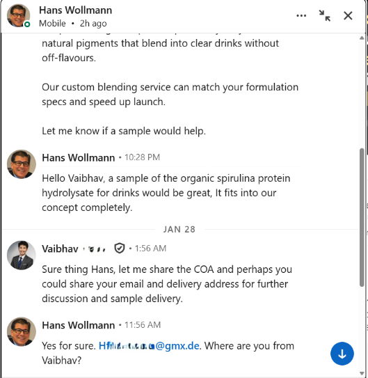Nutraceutical campaign results for Manufacturig client — example 8