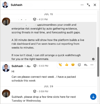 Tech Product campaign results for Tech Services client — example 6